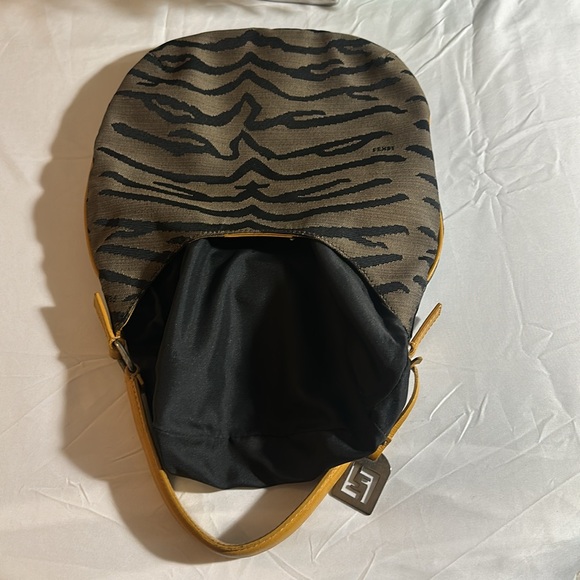 Authentic Fendi Zebra Print Canvas Shoulder Bag, Very classy bag. Preloved. - Picture 8 of 11
